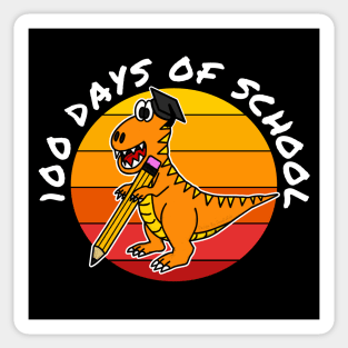 100 Days Of School Dinosaur Kindergarten Teacher 2023 Sticker